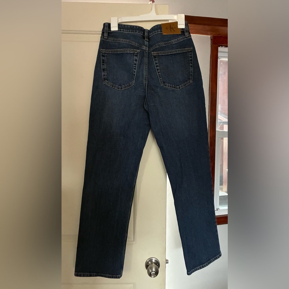 Calvin Klein Women's High-Rise Straight Jeans in Dark Yukon 29W RL NWT - Picture 4 of 7